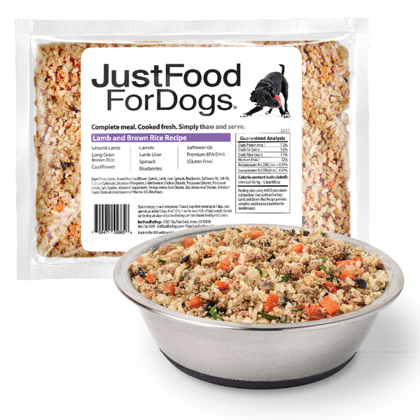 Just food for dogs lamb recipe hotsell
